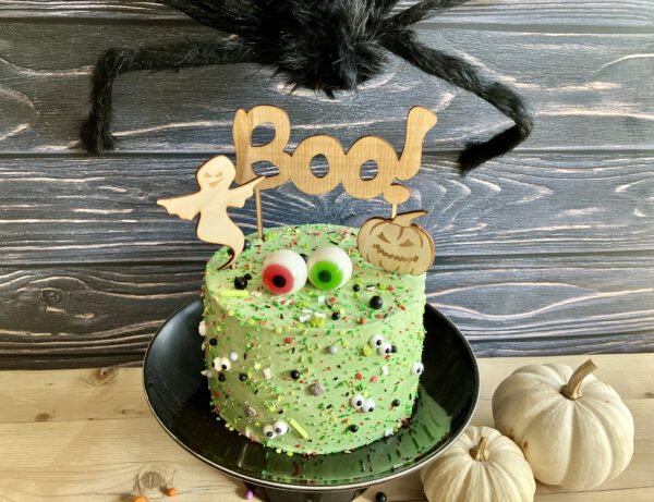 Unser Torten-Backset "Boo" in der Draufsicht