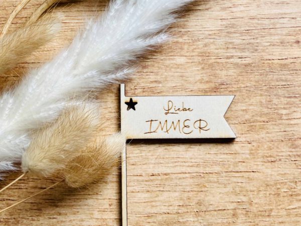 Unser Wimpel "Liebe immer"